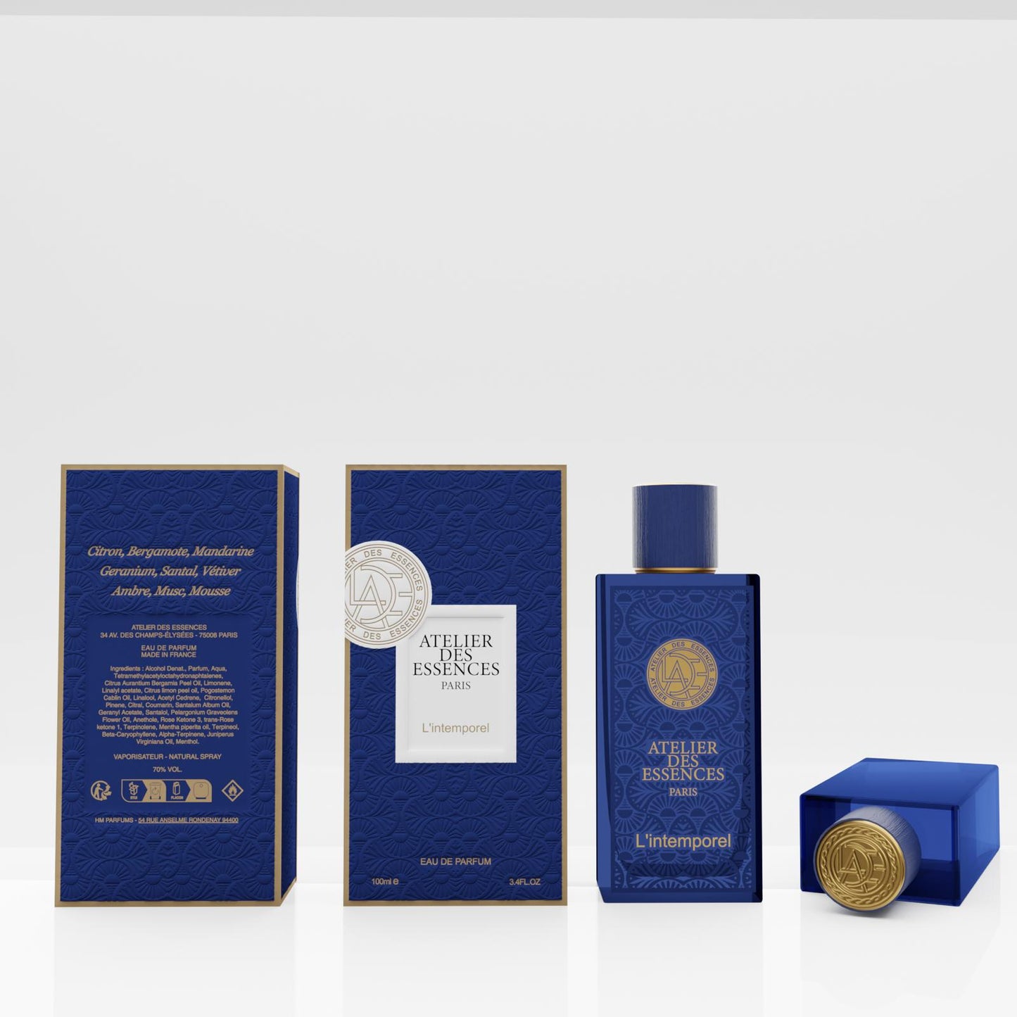 ATELIER DES ESSENCES - L’Intemporel – Eau de Parfum Homme 100 ml - Akarra Jade
